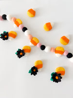Load image into Gallery viewer, Candy Corn Felt Flower Hair Clip
